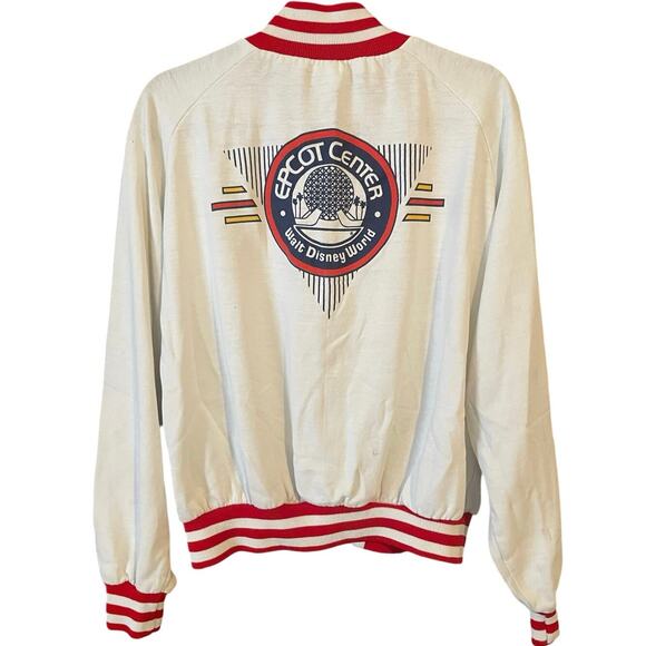 Vintage 80s Epcot Center Walt Disney World Zip Up Jacket Adult XL